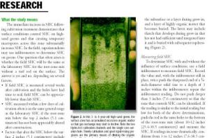 From Golf Course Management May 2004 Surface organic matter in Creeping Bentgrass greens by Dr. Robert Carrow