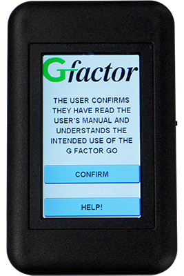 GfactorGO wireless playground impact tester hand held controller