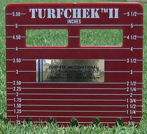 Turfchek II - Rough Grass Height Cut Gauge - Inch side