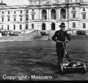 National mower company was one of the first companies to attach a motor to a reel mower. 