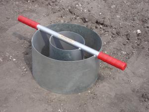 The new Turf-Tec Heavy Duty Tall Infiltration Rings allow the field infiltration rates to be measured. This tool conforms to the new 2006 Pennsylvania Stormwater Best Management Practices Manual.