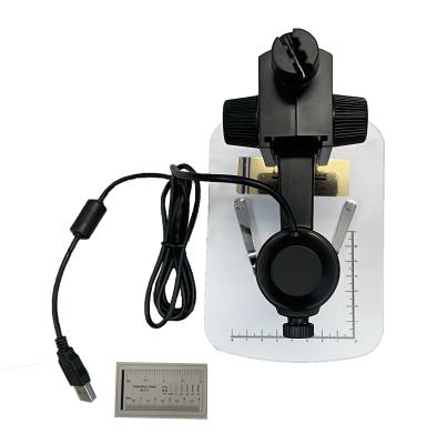Top view Turf-Tec USB Digital Microscope and stand - 20x & 300x with 5 Mega Pixel Camera, LED Lights and calibration scale