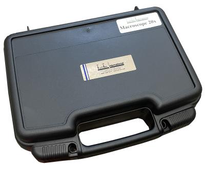 Macroscope shown with hard case with custom fitted foam (Included with units)