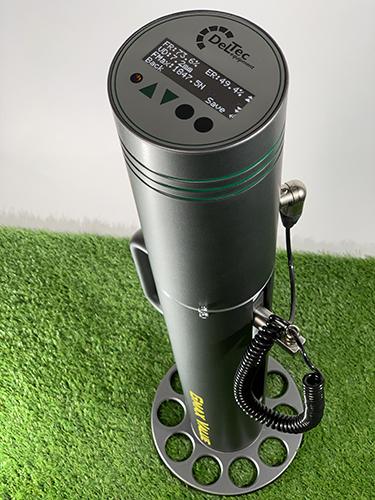 FieldTester (3A Model) v4 FIFA Impact Tester with Clegg Hammer Equivalents with easy to read display for testing sports field safety and playability. Hammer Drop weight is 5 kg (11 lbs). Overall weight of unit is approximately 22 lbs (10 kilos)