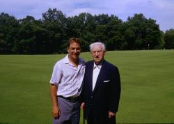 John Mascaro and Eb Steiniger at Pine Valley Golf Club, New Jersey September 2000.