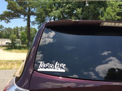 Turf-Life Window Decal - Choose your sport and show your support for the Turf-Life!