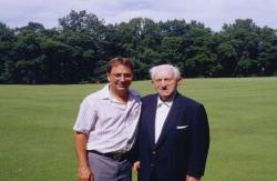 Eb Steiniger and John Mascaro in September 2000 at Pine Valley Golf Club, New Jersey.