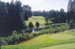 Pine Valley Golf Course, NJ.  Rick Christian, Superintendent.  # 5 hole from tee.  The golf course was beautiful.