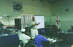 November 2002.  Sports Turf Mangers Meeting at Florida International University.  Don Strock (Former Miami Dolphin) is head coach.  He was kind enough to speak to our group.