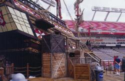 Raymond James Stadium, home of the Tampa Bay Buccaneers, we were even allowed to go onto the famous pirate ship located in the stands in the North end zone.  We did not have to swab the decks or walk the plank!
