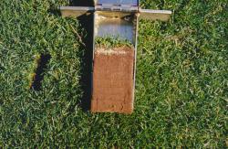 This is a soil profile of the baseball field at FSU. Even though the stadium is brand new, the field was not re-constructed.   It is a native soil field about 60% sand and 40% clay.  The soil profile was taken with the Mascaro Profile Sampler