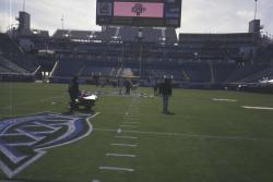 The sod for SuperBowl XXXIX at Alltel Stadium, Jacksonville, Florida was Princess 77 Bermudagrass over seeded with ryegrass. George Toma also assembles an all star cast of Sports Turf Managers and Assistant throughout the entire NFL to assist him in getting the field ready for game day.