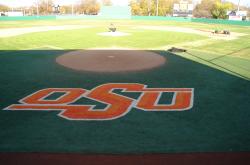 This is the Oklahoma State University baseball field at Allie P Reynolds Stadium on the Stillwater campus.