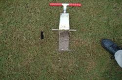 Here is a Soil Profile sample taken with the Mascaro Profile Sampler from the Football Stadium at the University of North Florida.