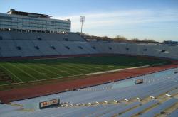 Here is another view of Kansas University Memorial Stadium.