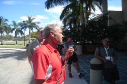 This is Mike Bell, Sports Turf Manager at Florida Atlantic University.  Mike is speaking to our tour group.