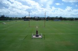 These are the practice football fields at Florida Atlantic University in Boca Raton, FL.  They are 419 Bermudagrass.
