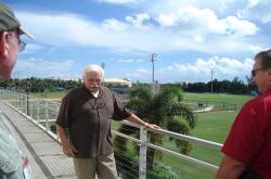 This is Florida Atlantic University's football coach Howard Schnellenberger.  He was kind enough to speak to our group.